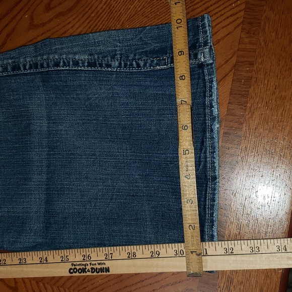 SILVER Twisted Boot Cut Distressed Jeans Size 36x31.5 - Picture 7 of 10